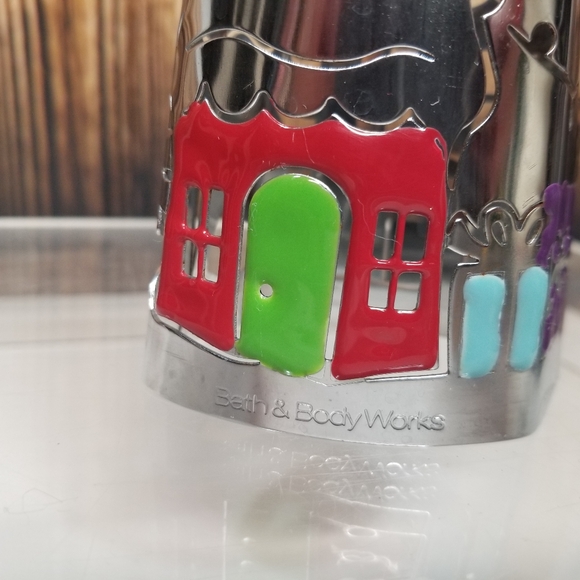 Bath & Body Works Christmas Set of 2 Silver Candle & Soap Holder Holiday Set - Picture 10 of 16